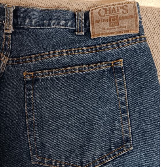 Ralph Lauren Chaps Vintage Jeans 36X34 Blue Loose Fit Straight Leg Street Skate - Picture 11 of 16